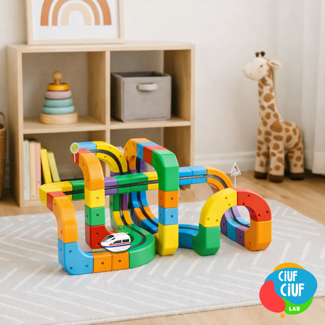 CIUF CIUF LAB - Trenino Elettrico 3D con Binari Modulari