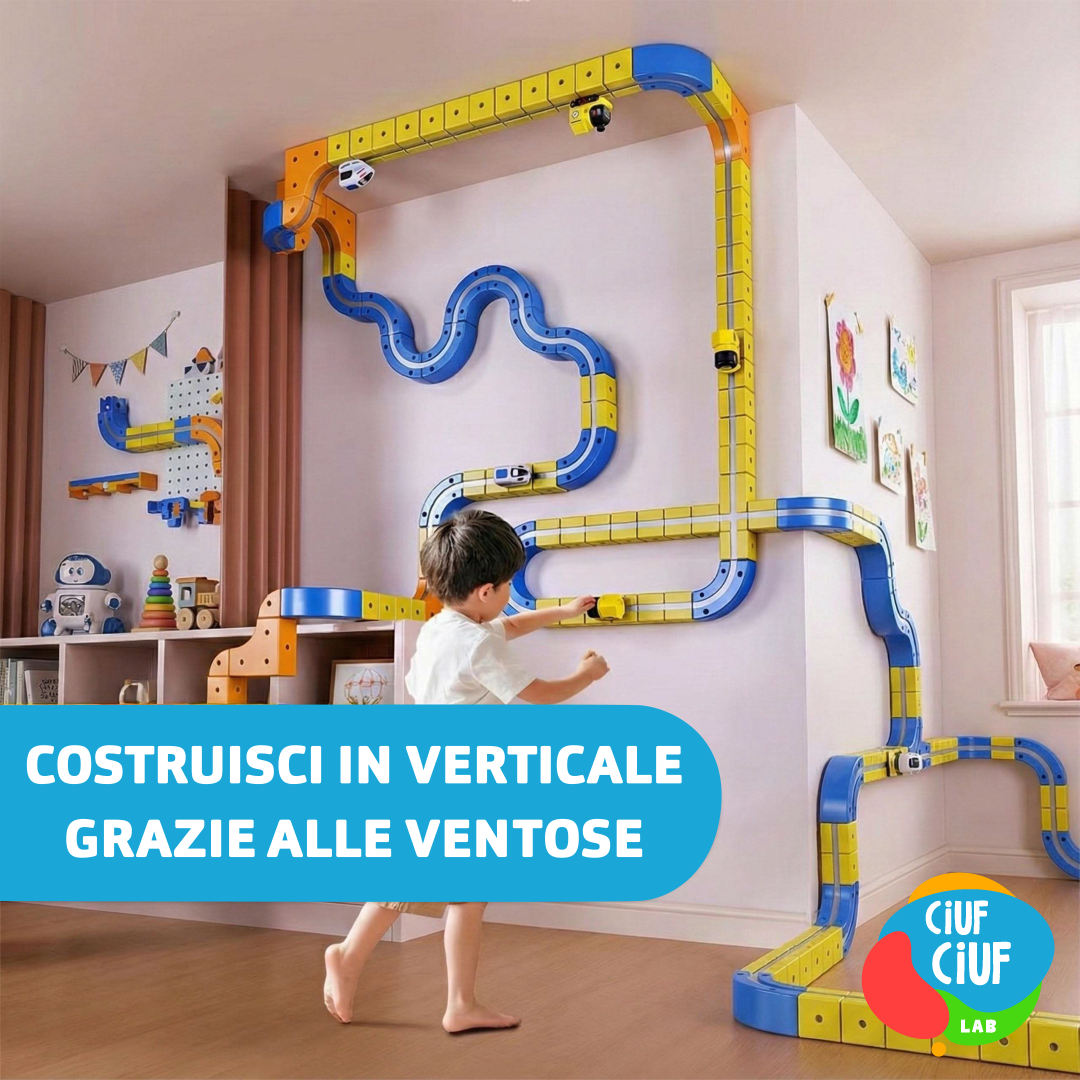 CIUF CIUF LAB - Trenino Elettrico 3D con Binari Modulari